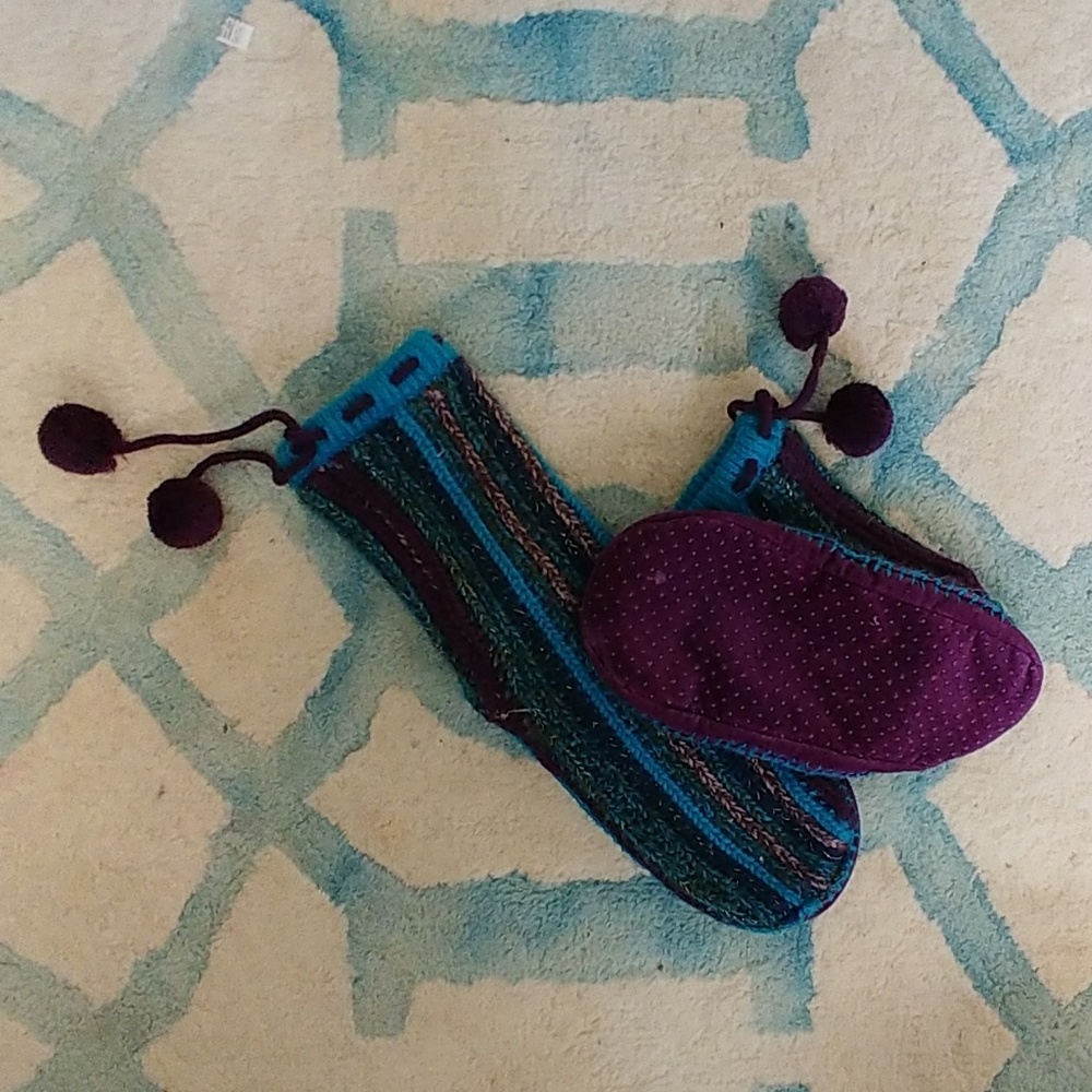 Soft knit slippers